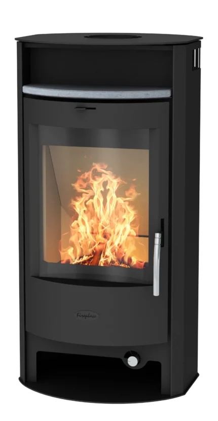 Kaminofen Fireplace Parma Stahl – 6,3 kW Dauerbrandofen Schwarz